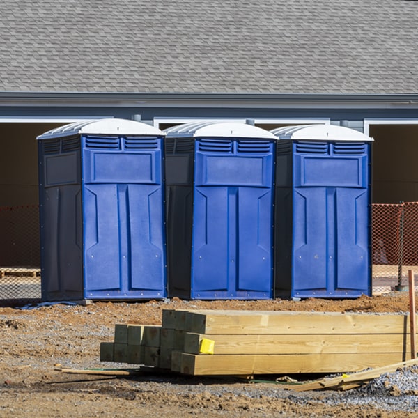 what is the expected delivery and pickup timeframe for the portable toilets in Lake Hamilton Arkansas